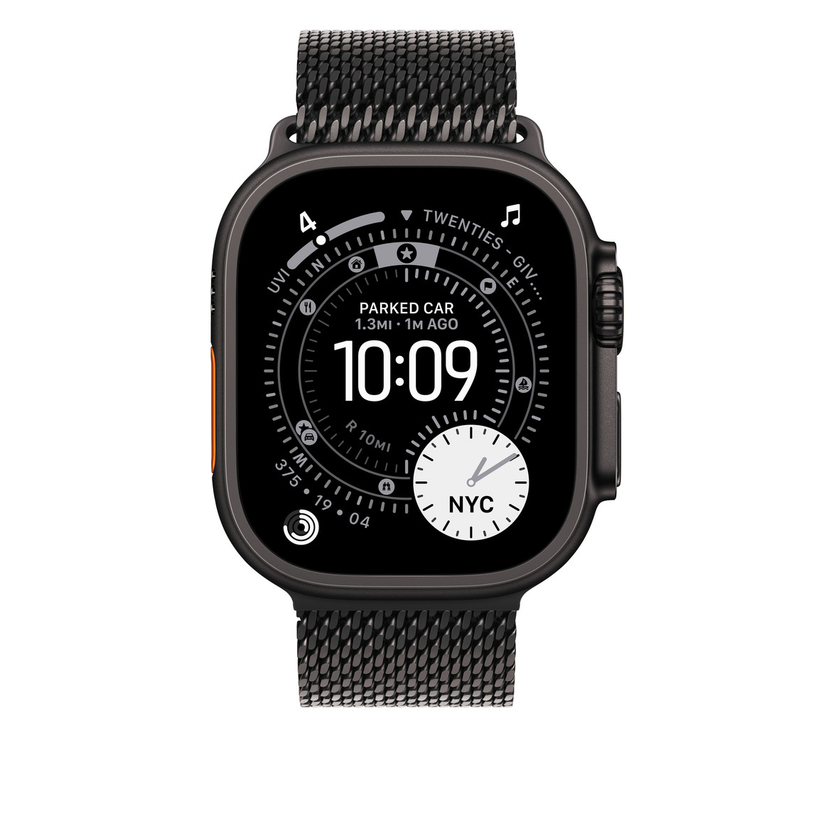 APPLE Watch 49mm Loop Crni Titanijumski Milanese Loop - Mali-1