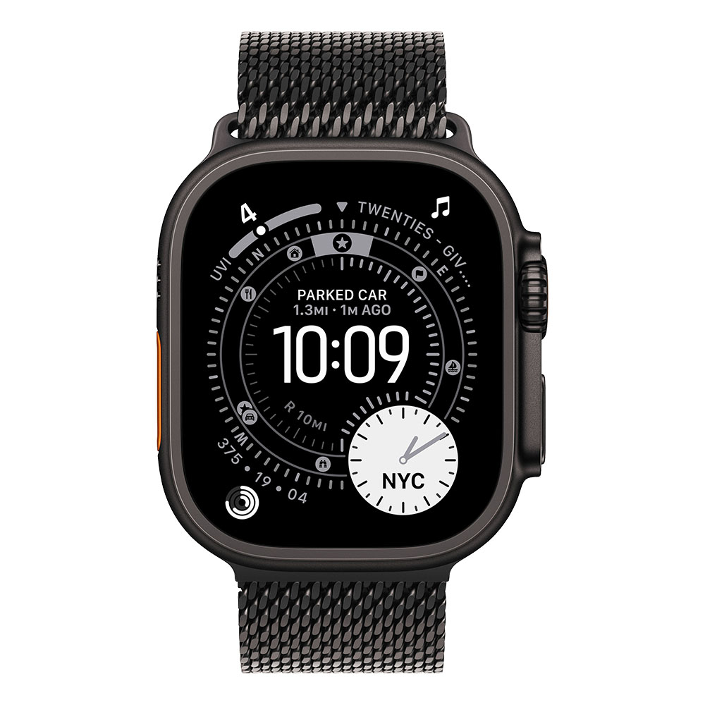 Pametni sat APPLE Watch Ultra 3 Cellular 49mm crni titanij s crnom titanijumskom Milanese petljom - veliki-2