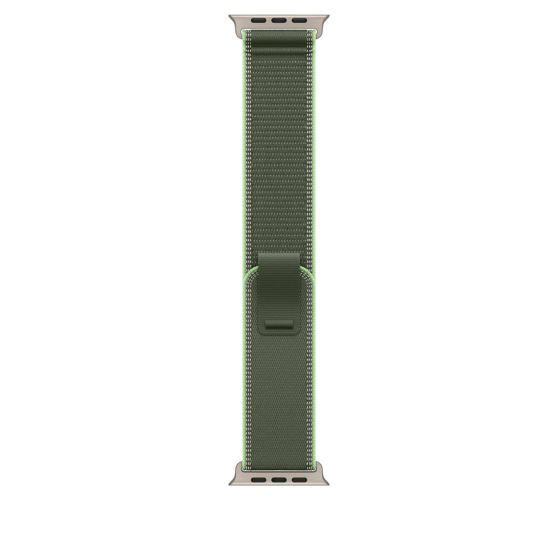 APPLE Watch 49mm Loop Green/Neon Trail Loop - M/L - Natural Titanium Finish-0