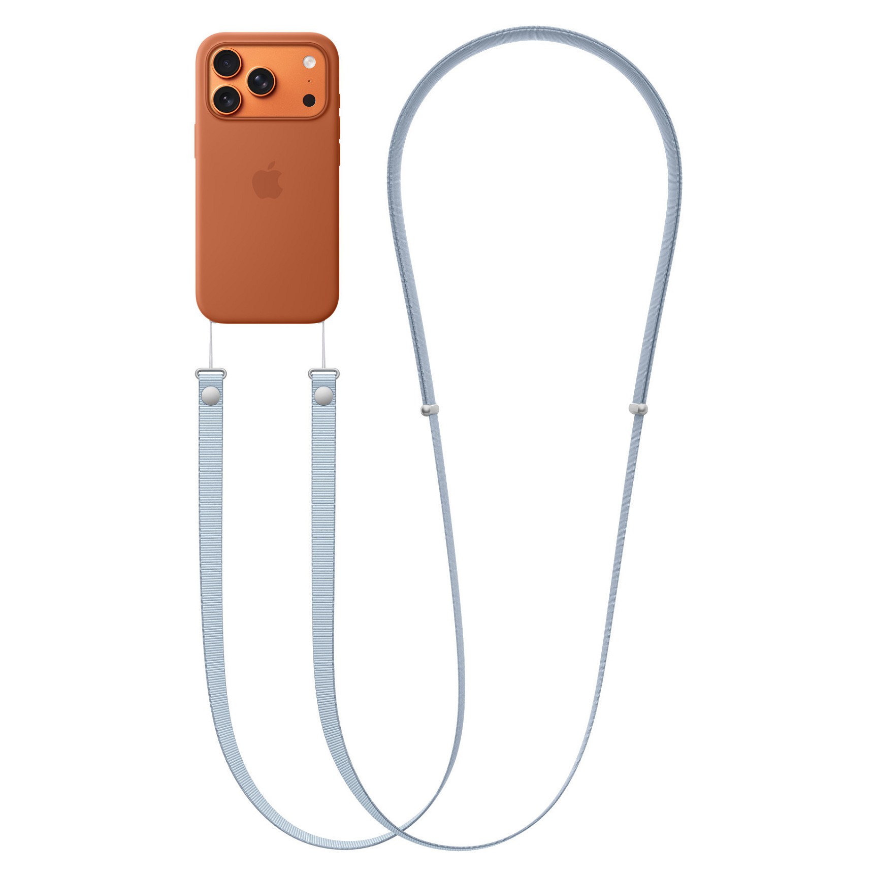 APPLE Crossbody Strap - Light Blue-4