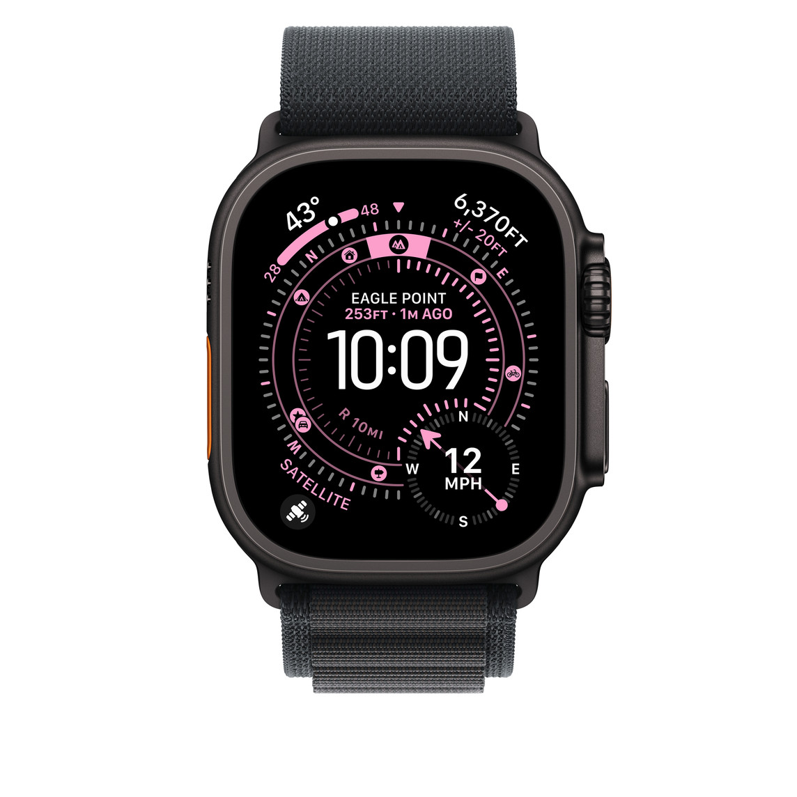 APPLE Watch 49mm Loop Black Alpine Loop - Large - Black Titanium Finish-2