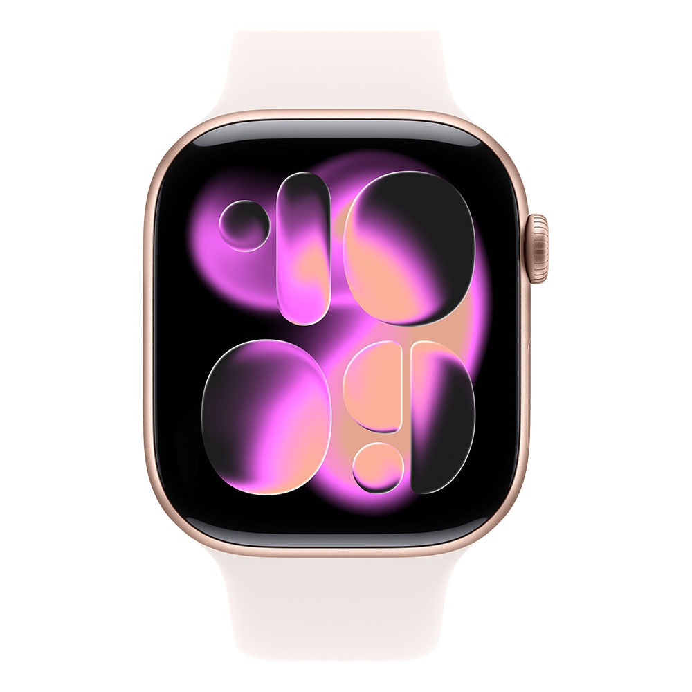 Apple Watch APPLE S11 GPS 46mm Rose Gold Aluminium Case with Light Blush Sport Band - M/L-2