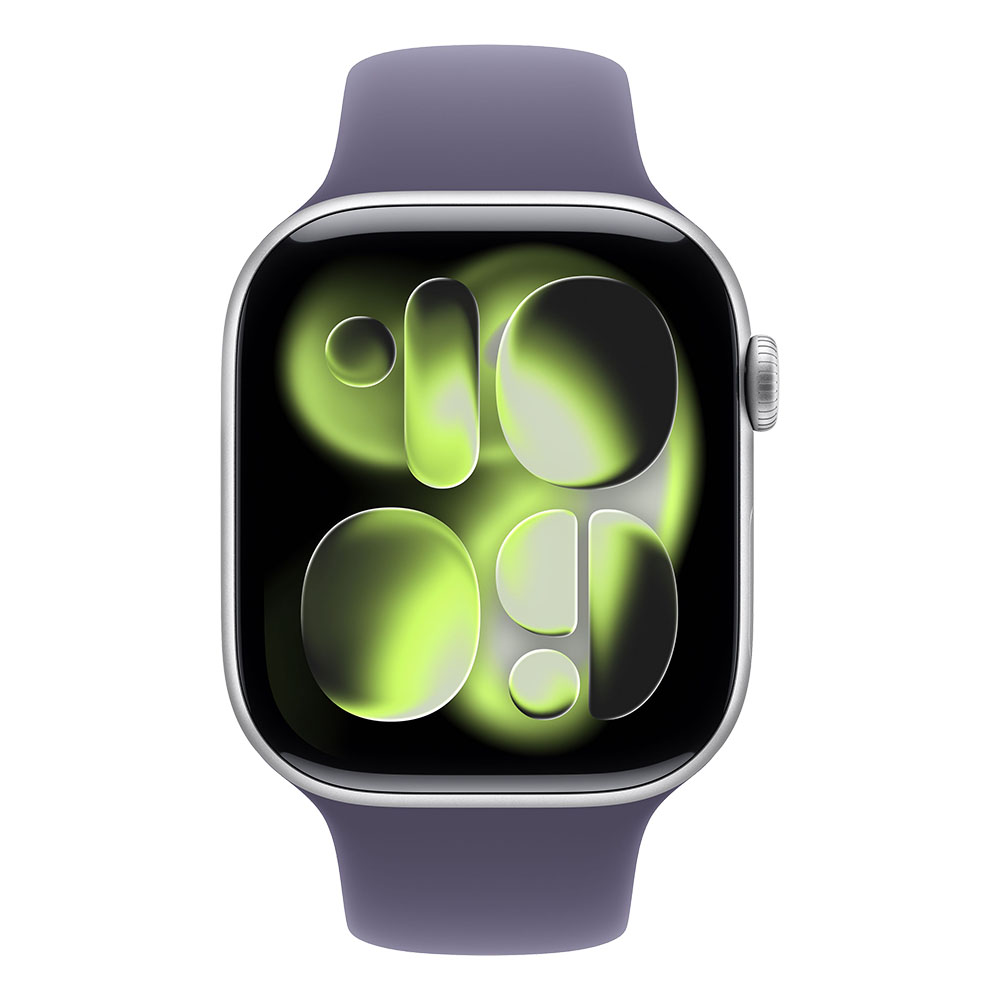 Sat APPLE Watch S11 GPS 46mm (Srebrno aluminijsko kućište, Purple Fog sportski remen - S/M)-1