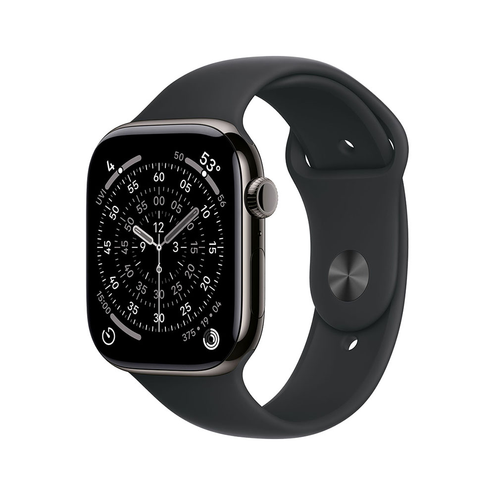 APPLE Watch S11 Cellular 42mm Slate Titanium Case with Black Sport Band - S/M-0