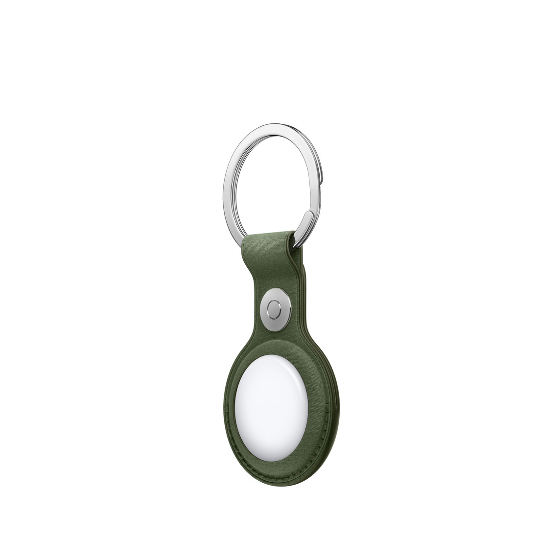 APPLE AirTag FineWoven Key Ring - Moss-1