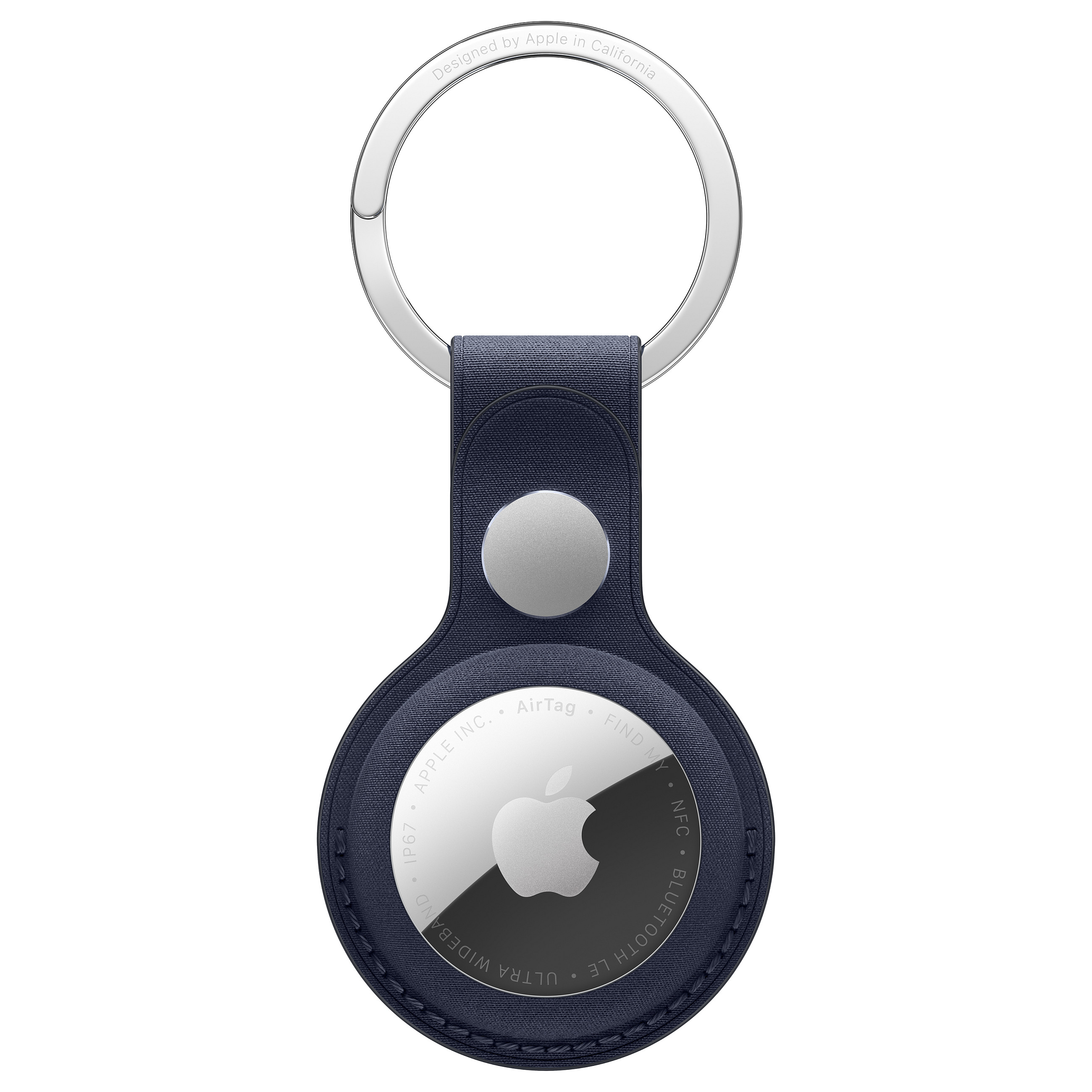 APPLE AirTag FineWoven Key Ring - Navy-2