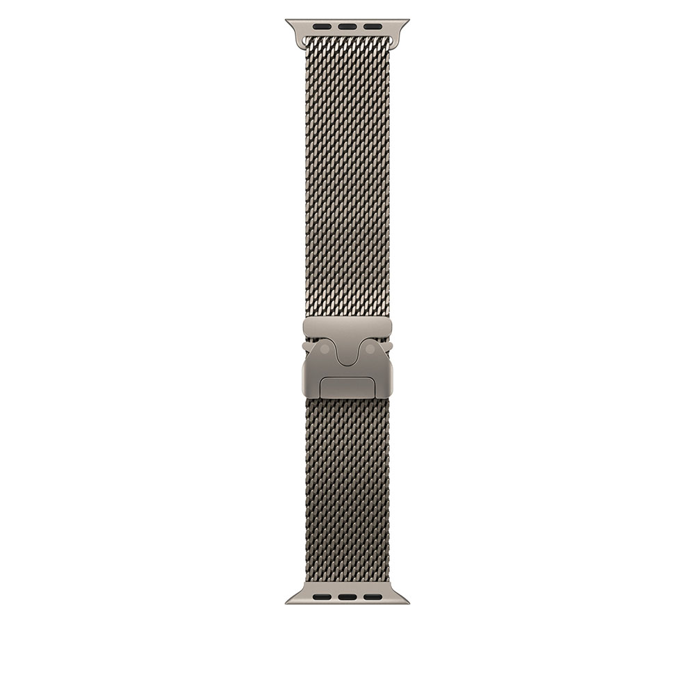 APPLE Watch Ultra 3 Cellular 49mm Natural Titanium Case with Natural Titanium Milanese Loop - Medium-2
