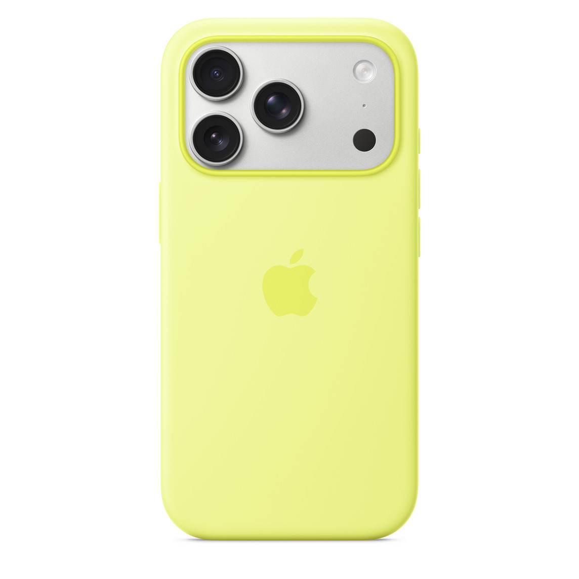 Silikonska maska za APPLE iPhone 17 Pro s MagSafe - Neon žuta-0
