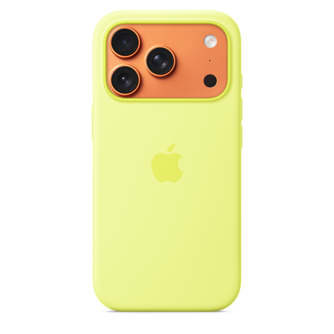 Silikonska maska za APPLE iPhone 17 Pro s MagSafe - Neon žuta-1