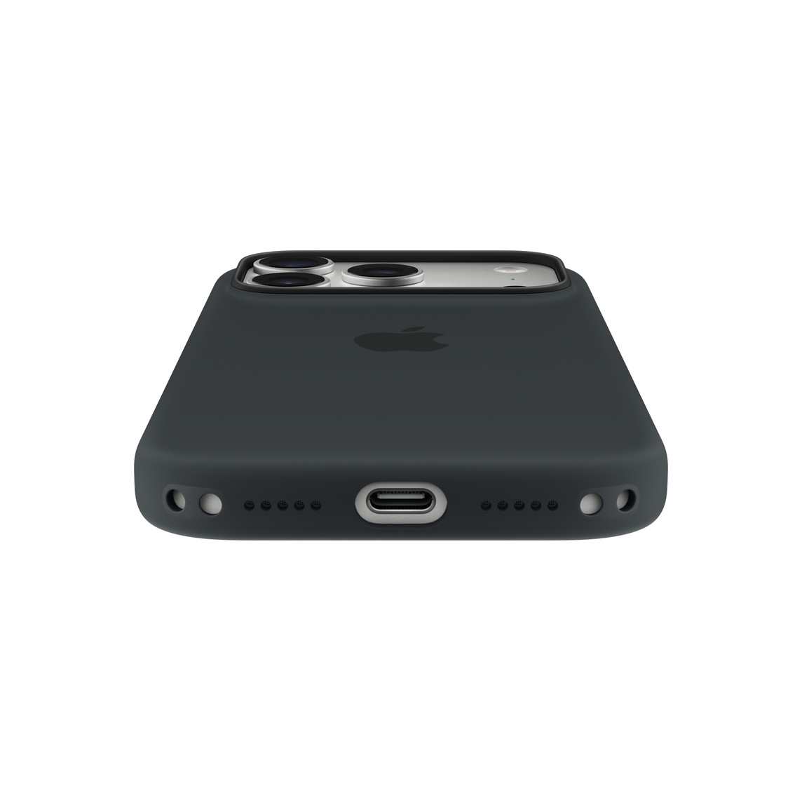 Silikonska maska za APPLE iPhone 17 Pro s MagSafe - Crna-3