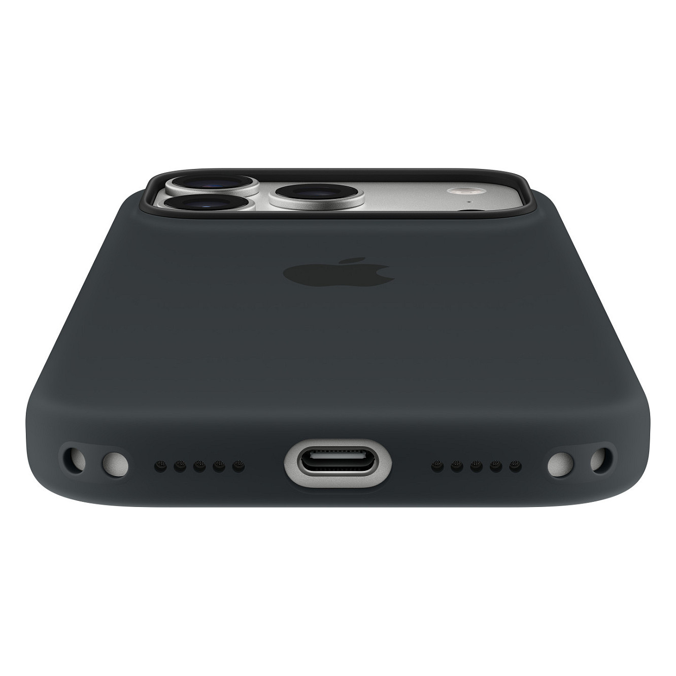 Silikonska maska za APPLE iPhone 17 Pro s MagSafe - Crna-9