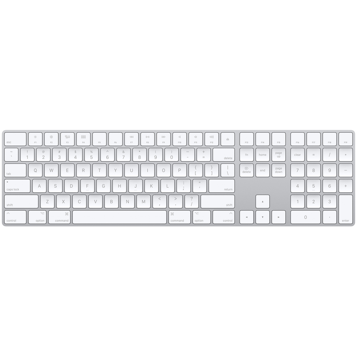 Tipkovnica APPLE Magic Keyboard with Numeric Keypad - International English - Srebrna