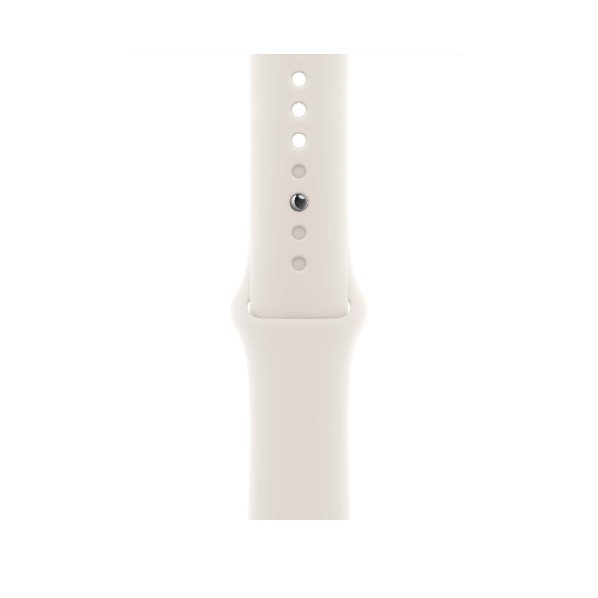 Apple Watch SE 3 GPS 44mm Starlight Aluminium Case with Starlight Sport Band - M/L-2