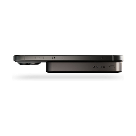 Prijenosna baterija ZENS Pro 1 Slim 10000 mAh (bežično punjenje, crna boja)-4