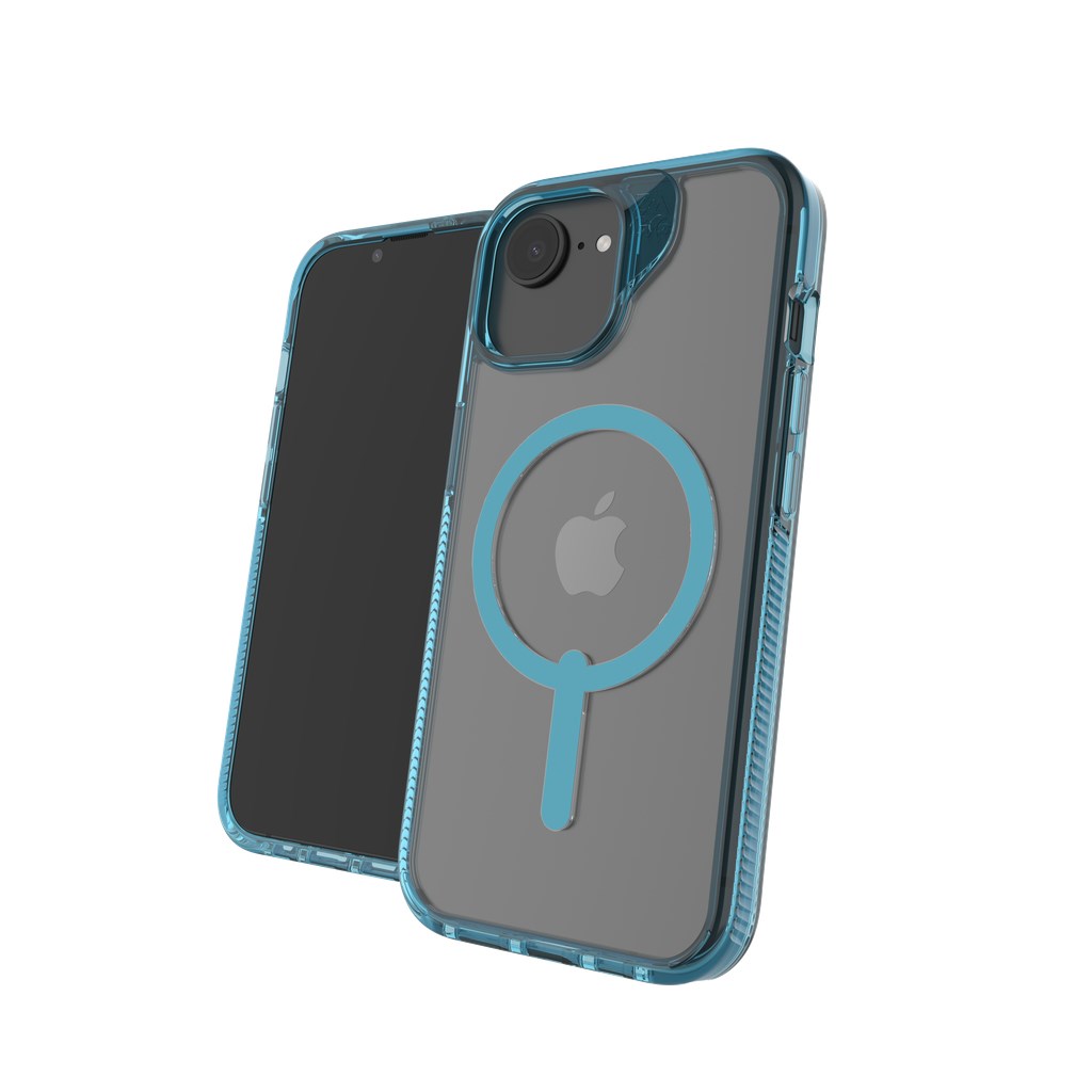 Zaštitna maska ZAGG Santa Cruz Snap za iPhone 17e/16e/15/14/13 (MagSafe, zaštita od pada 4 m, plava boja)-0