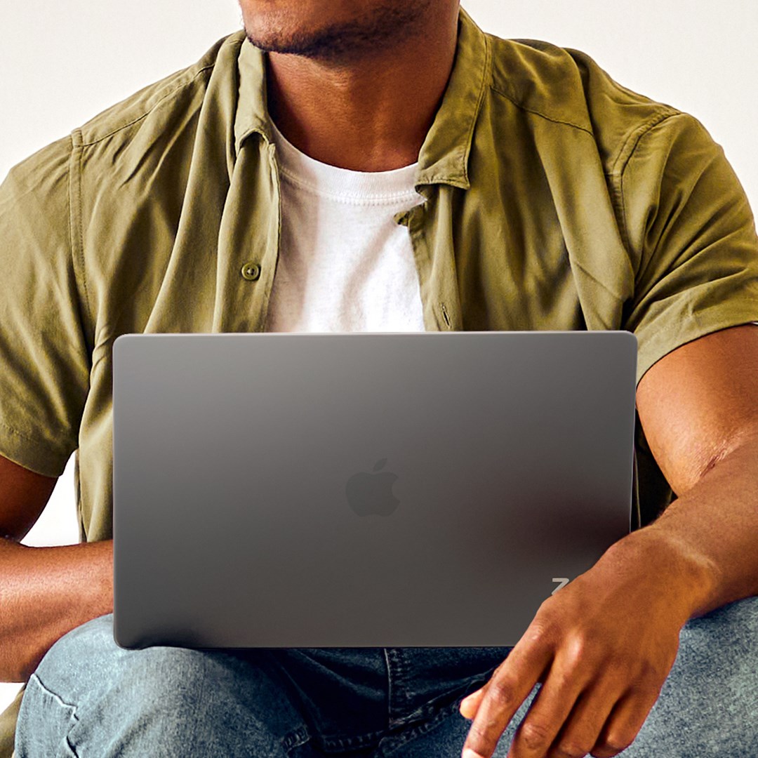 Zaštitna maska za laptop ZAGG Hardshell za MacBook Air 13" M2/M3/M4 (dimljena boja)-6