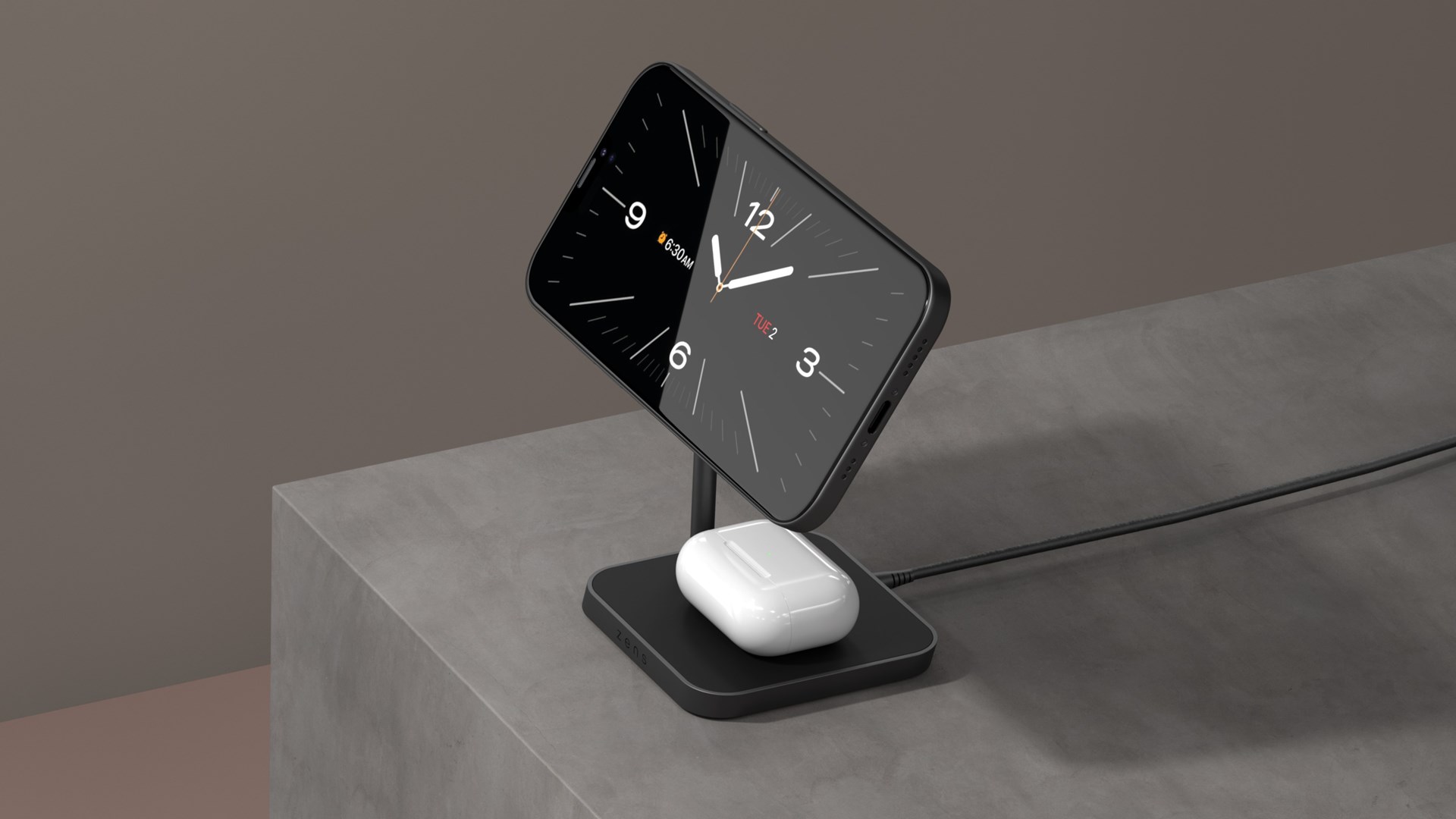 Bežični punjač ZENS Office Charger 2 (2-u-1, MagSafe 15W, Qi 5W, podesivi kut)-4