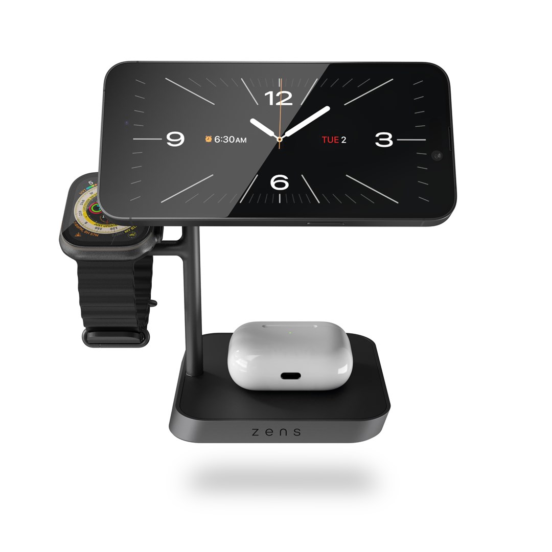 ZENS Office Charger Pro 3 Headphones, Smartphone, Smartwatch Black AC Wireless charging Fast charging Indoor-1