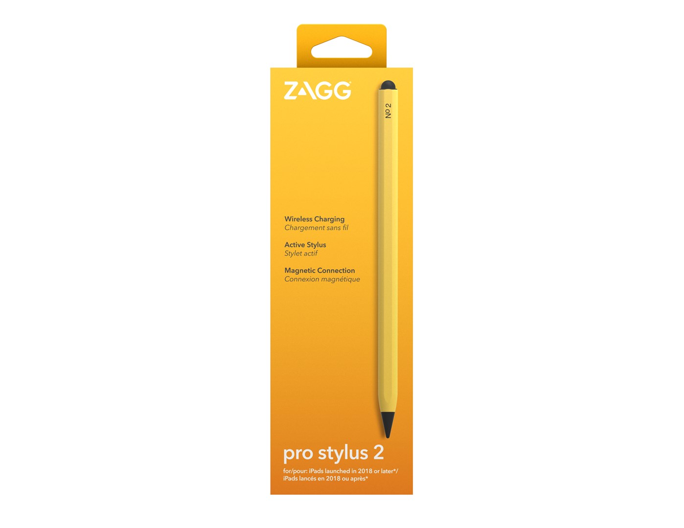 Stylus olovka ZAGG Pro Stylus 2 (za iPad, bežično punjenje, dvostruki vrh) žuta-3
