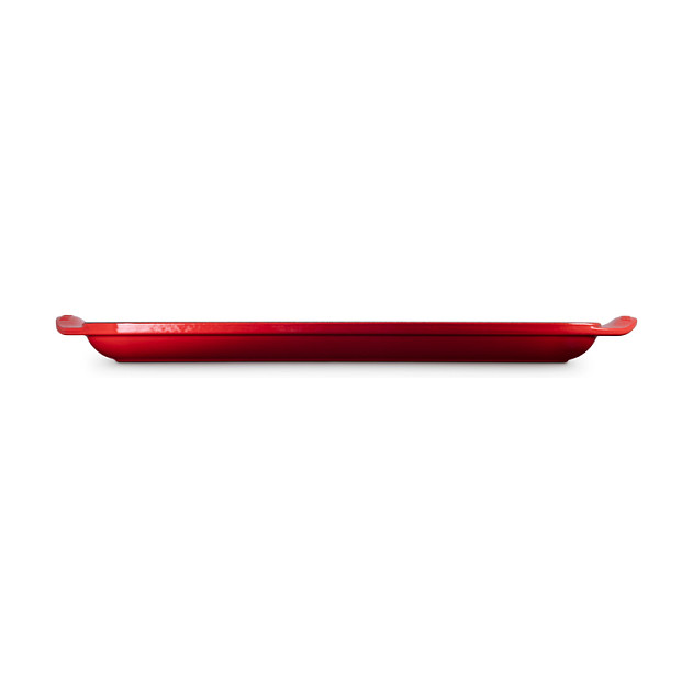 LE CREUSET reverzibilna grill ploča od lijevanog željeza 47.5 x 25.5 cm, Cherry crvena boja-2