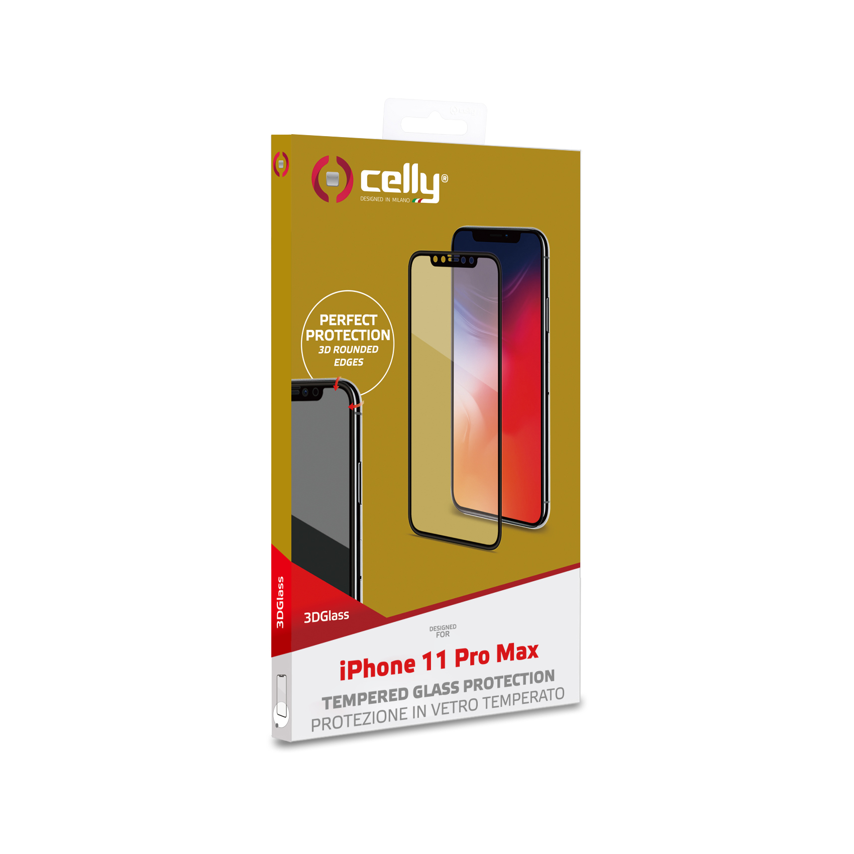 Staklo zaštitno CELLY za IPHONE 11 Pro Max crno-2
