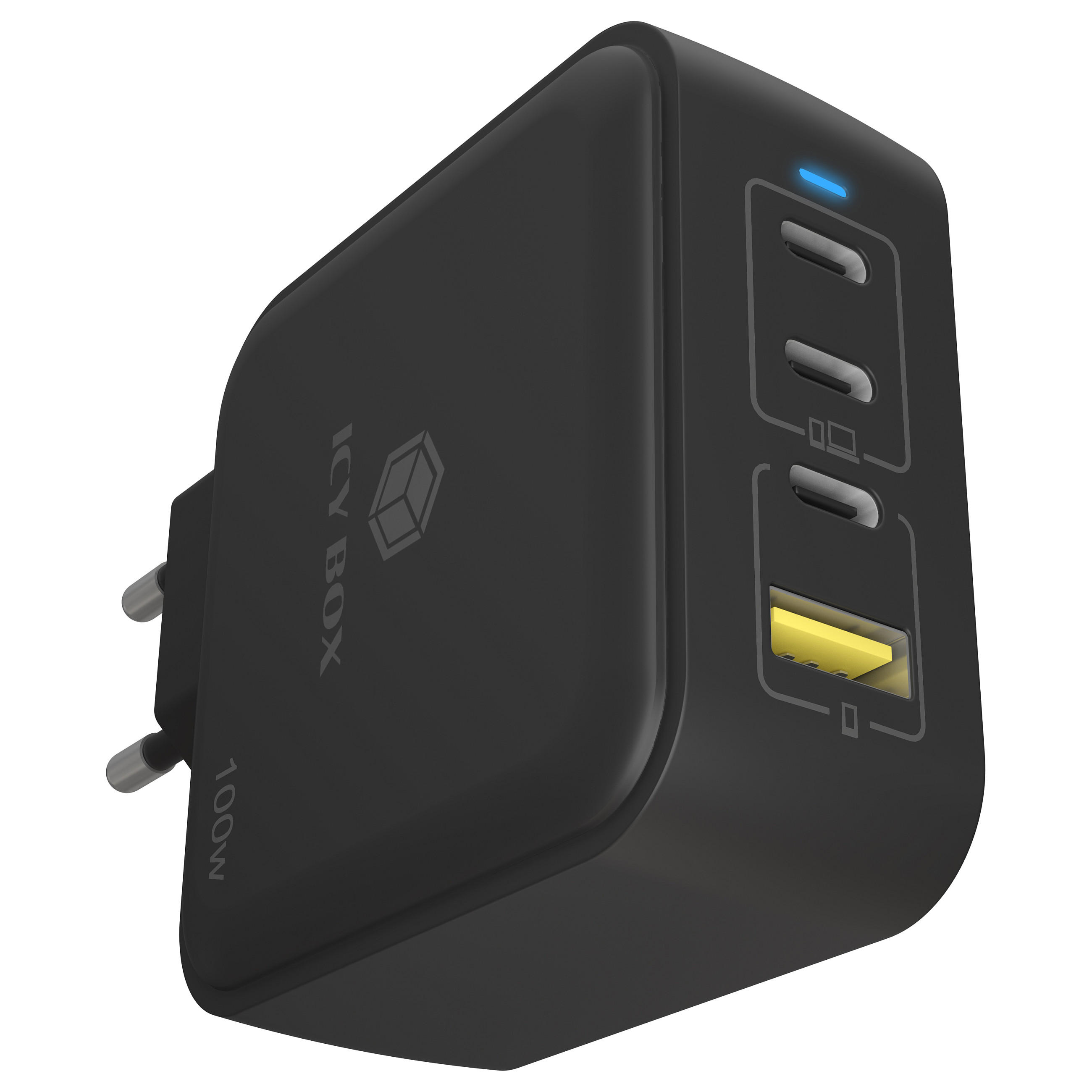 IcyBox IB-PS1040-PD 4-portni USB-C/A 100W GaN polnilec-3