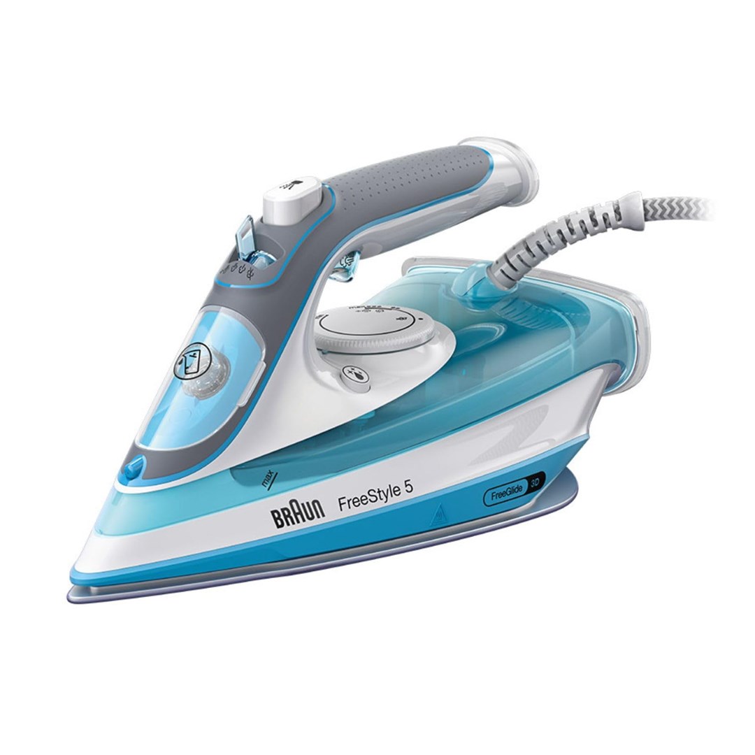 Pegla BRAUN TexStyle 5 SI 5006 BL (Dry & Steam, Ceramic soleplate, 2600 W, Blue, Grey, White)-5