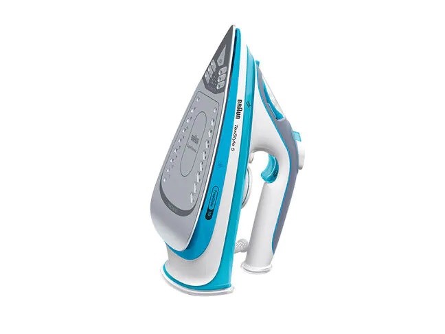 Pegla BRAUN TexStyle 5 SI 5006 BL (Dry & Steam, Ceramic soleplate, 2600 W, Blue, Grey, White)-1