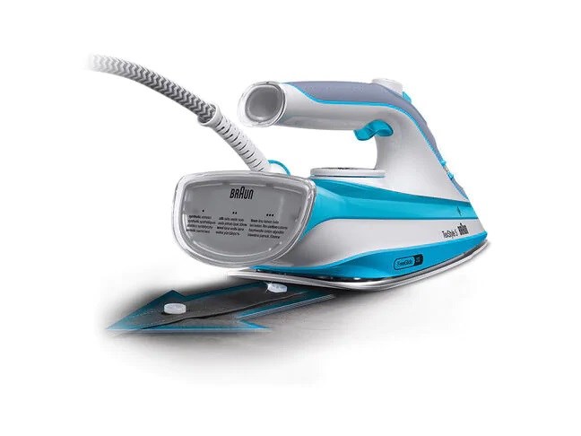 Pegla BRAUN TexStyle 5 SI 5006 BL (Dry & Steam, Ceramic soleplate, 2600 W, Blue, Grey, White)-2