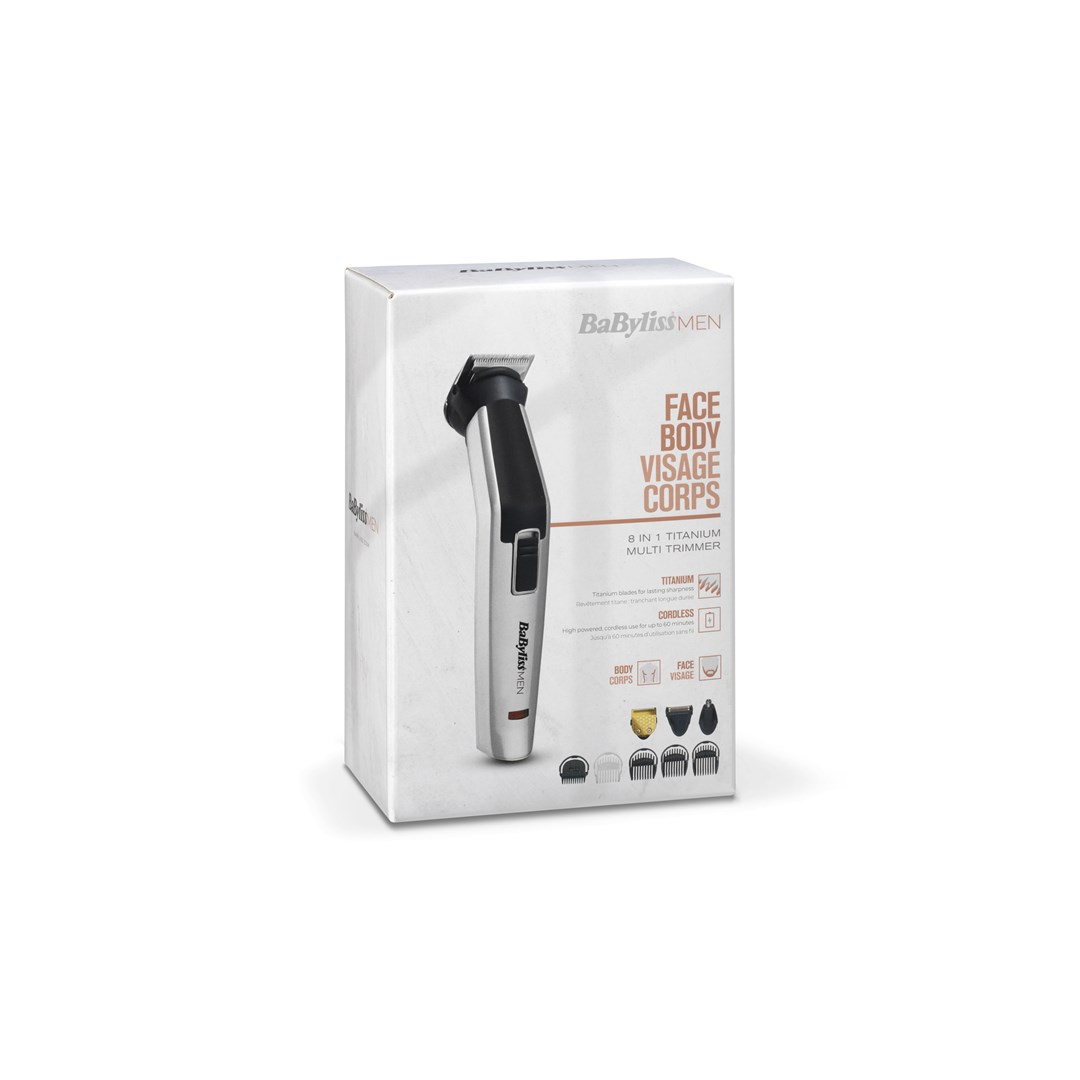 BaByliss 8-in-1 Titanium Silver, Black Nickel-Metal Hydride (NiMH)-1