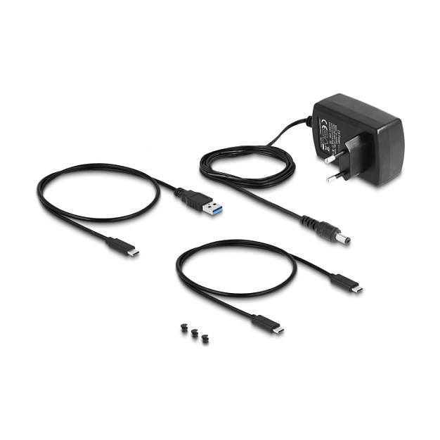 Konverter DeLOCK USB Type-C za 1 x M.2 NVMe SSD + 1 x SATA SSD / HDD s funkcijom kloniranja-2
