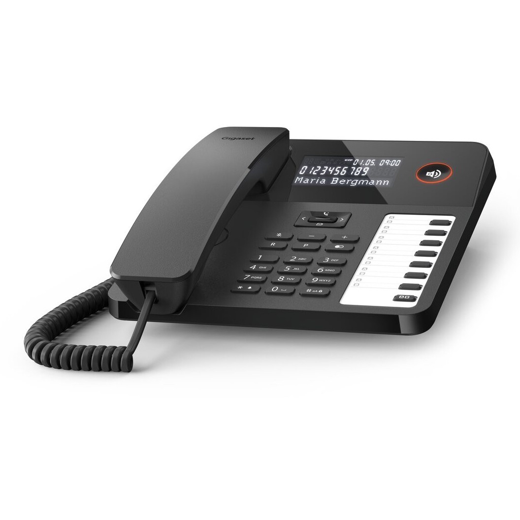 Analogni telefon GIGASET DESK 600 (Caller ID, Crna boja)-0
