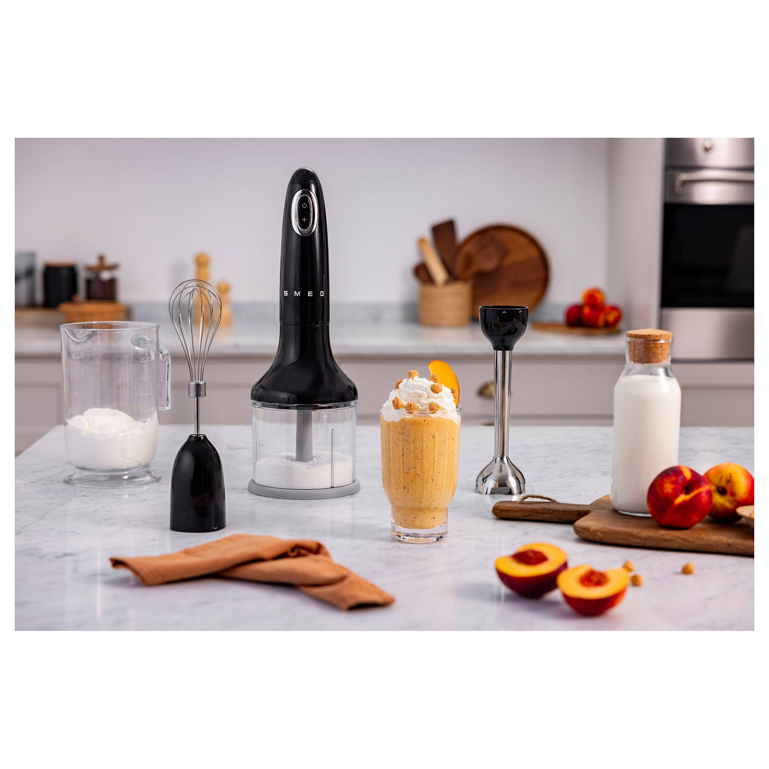 Blender SMEG HBF03BLEU uranjajući 700 W crna boja, nehrđajući čelik-9