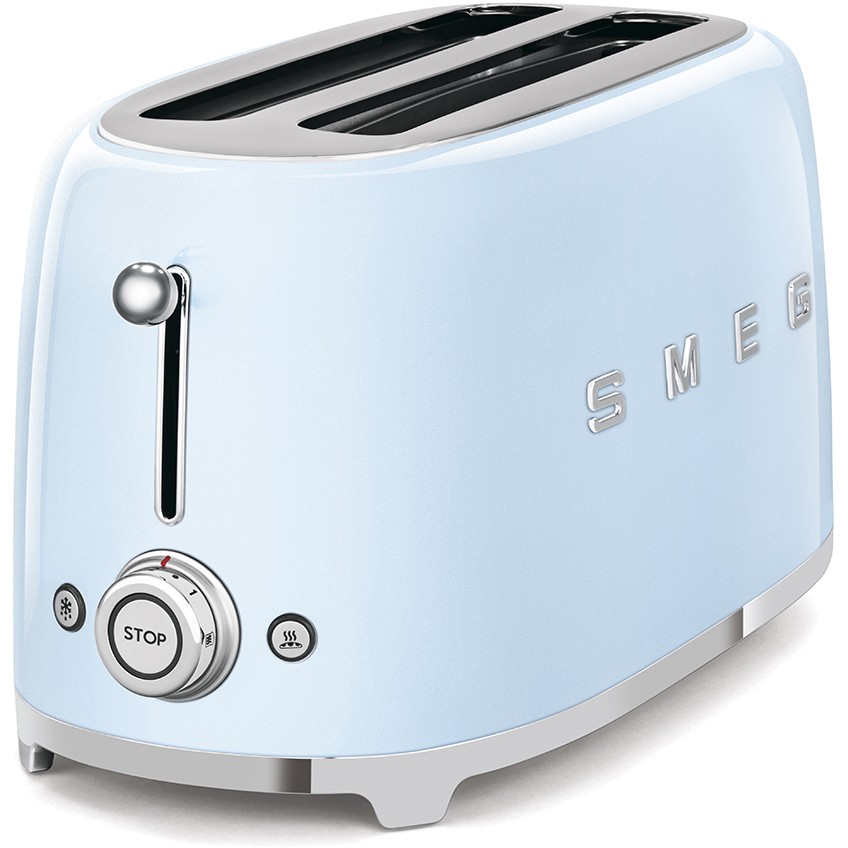 Toster SMEG 50's Style TSF02PBEU (1500W, 4 kriške, 6 razina pečenja) Pastelno Plavi-1
