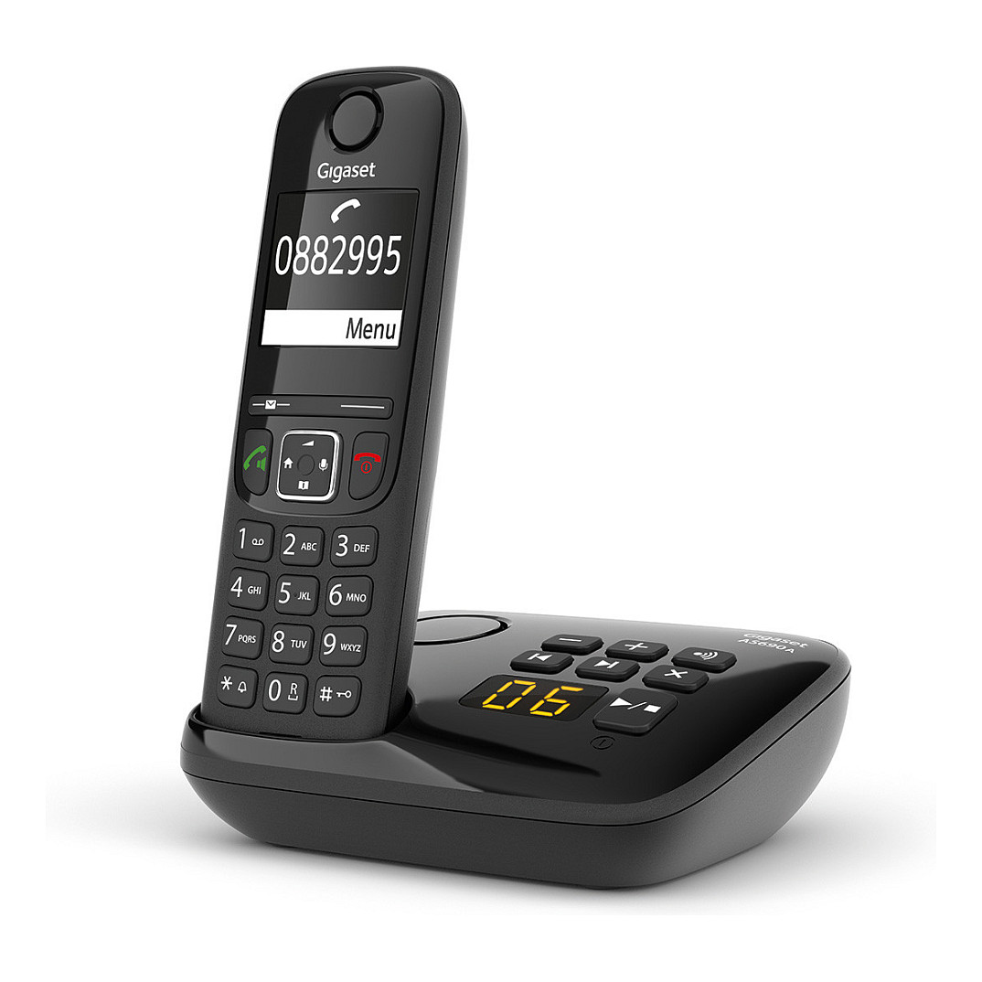 Telefon GIGASET AS690A (Analog/DECT, Caller ID, Crni)-2