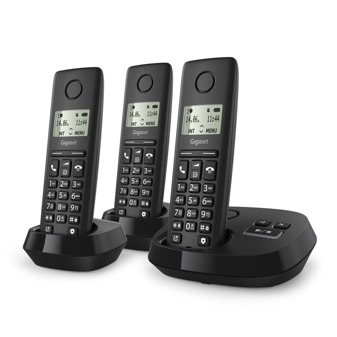 Bežični telefon GIGASET PURE 100 AM Trio (3 slušalice, sekretarica, imenik 50 kontakata)-6