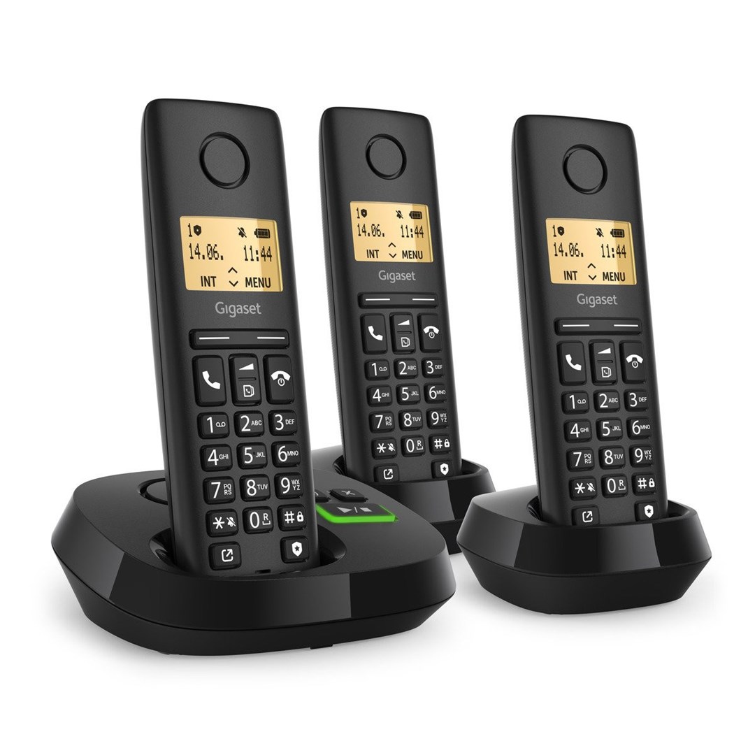 Bežični telefon GIGASET PURE 100 AM Trio (3 slušalice, sekretarica, imenik 50 kontakata)-1