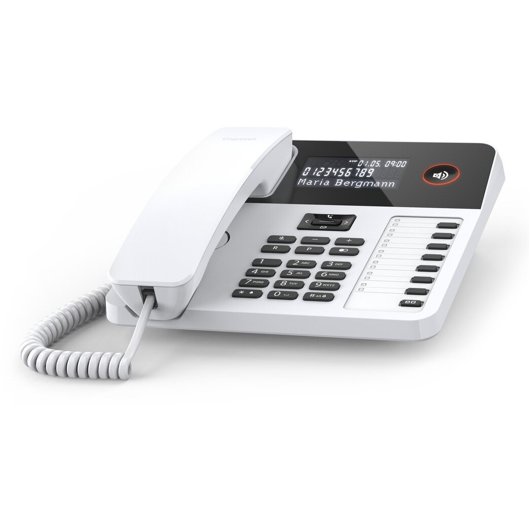 Analogni telefon GIGASET DESK 600 (Caller ID, Bijeli)-0
