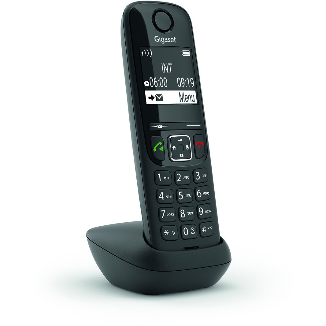 Telefon GIGASET AS690HX (Analog/DECT, Caller ID, Crni)-0