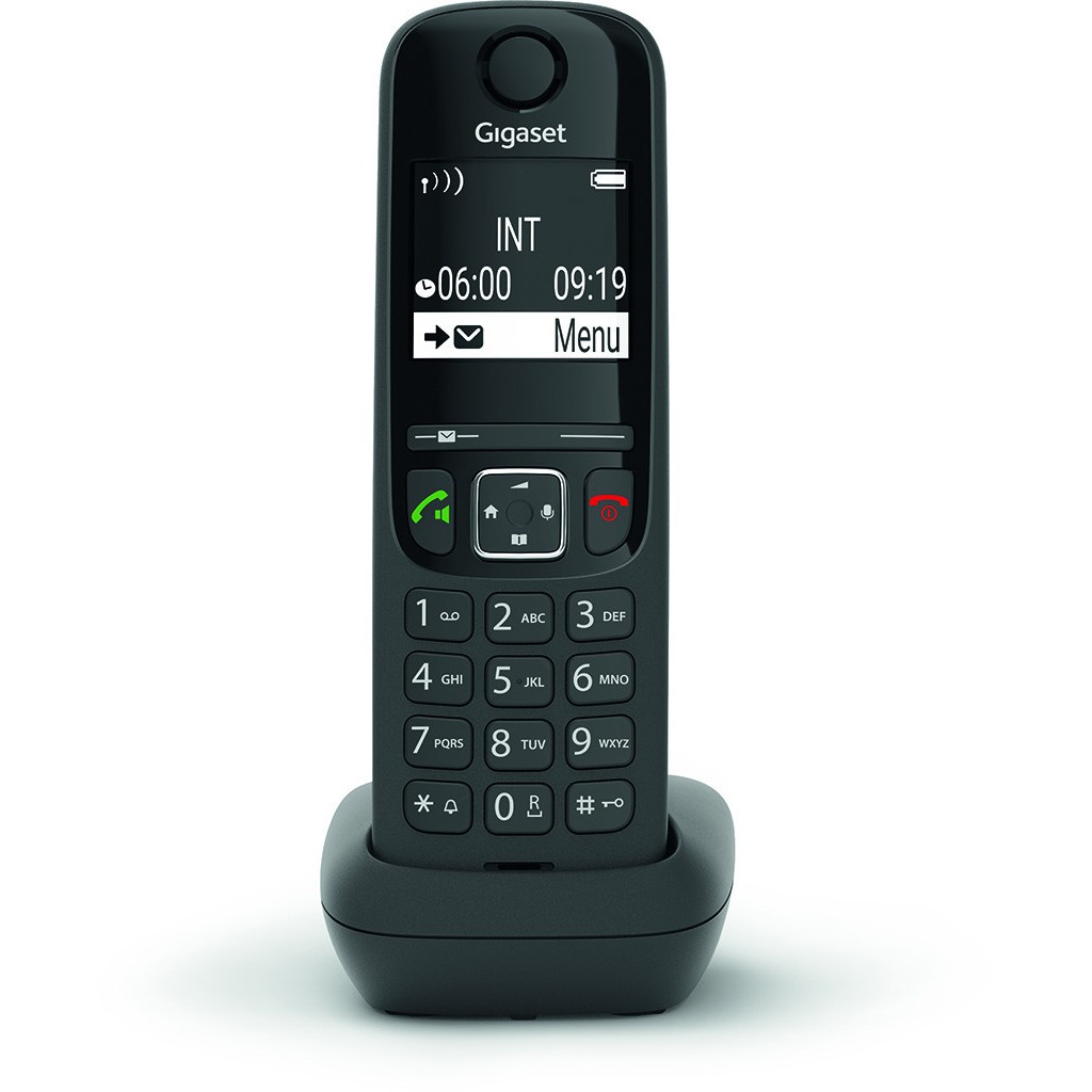 Telefon GIGASET AS690HX (Analog/DECT, Caller ID, Crni)-1