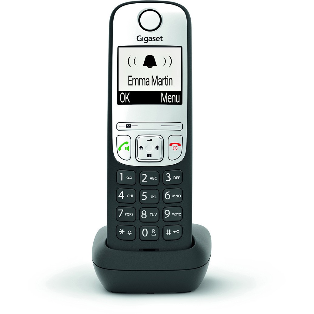 Telefon GIGASET A690HX (Analog/DECT, ID pozivatelja, Crna, Srebrna)-1