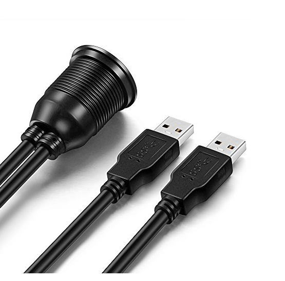 Ugradbena utičnica AMPIRE XUD200 (dvostruka USB-A, 200cm)-7