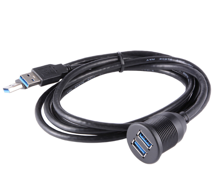 Ugradbena utičnica AMPIRE XUD200 (dvostruka USB-A, 200cm)-6