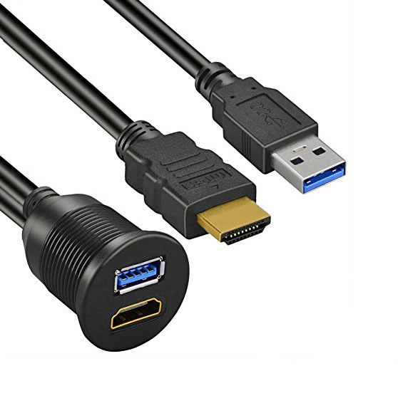 Ugradbena utičnica AMPIRE XHB150 (HDMI/USB, 150cm)-2