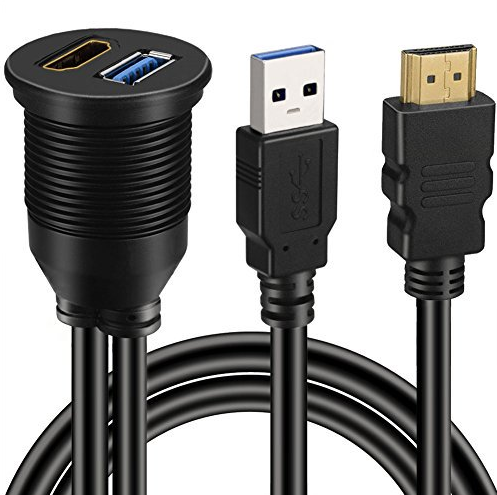 Ugradbena utičnica AMPIRE XHB150 (HDMI/USB, 150cm)-0