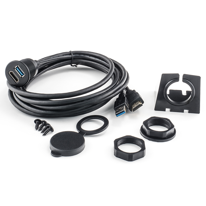 Ugradbena utičnica AMPIRE XHB150 (HDMI/USB, 150cm)-10