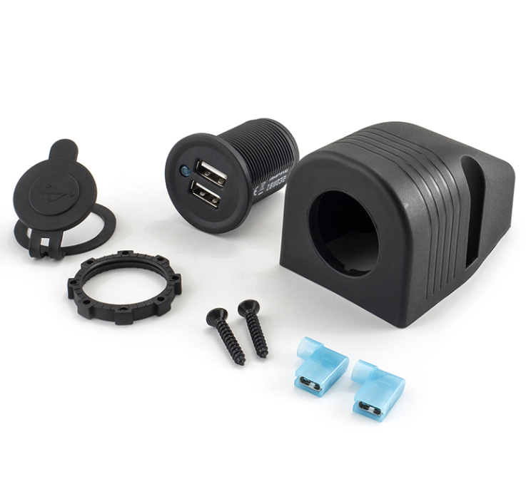 Ugradbeni punjač AMPIRE ZBU032 (dvostruki USB-A, 12V/24V with 2.1A)-1