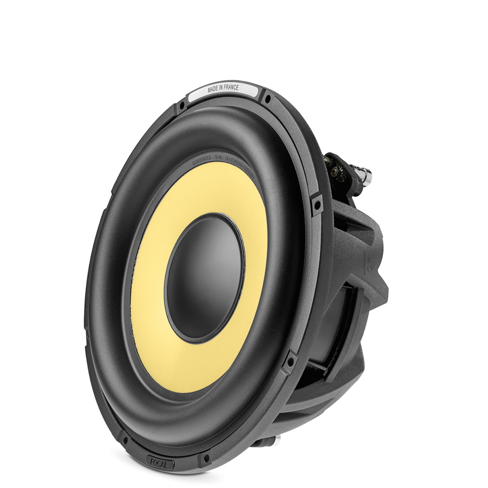 Subwoofer FOCAL K2 POWER EVO series (25cm, 2x4 Ohms, shallow, 700 W, 25 Hz - 500 Hz)