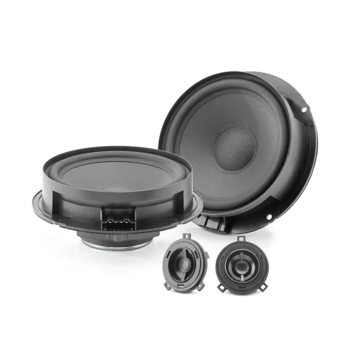 Zvučnici FOCAL INSIDE IS VW 155 za VW, Cupra, Seat, Skoda (2-smjerni kit, Polyglass membrana, 70Hz - 20kHz, 100 W)