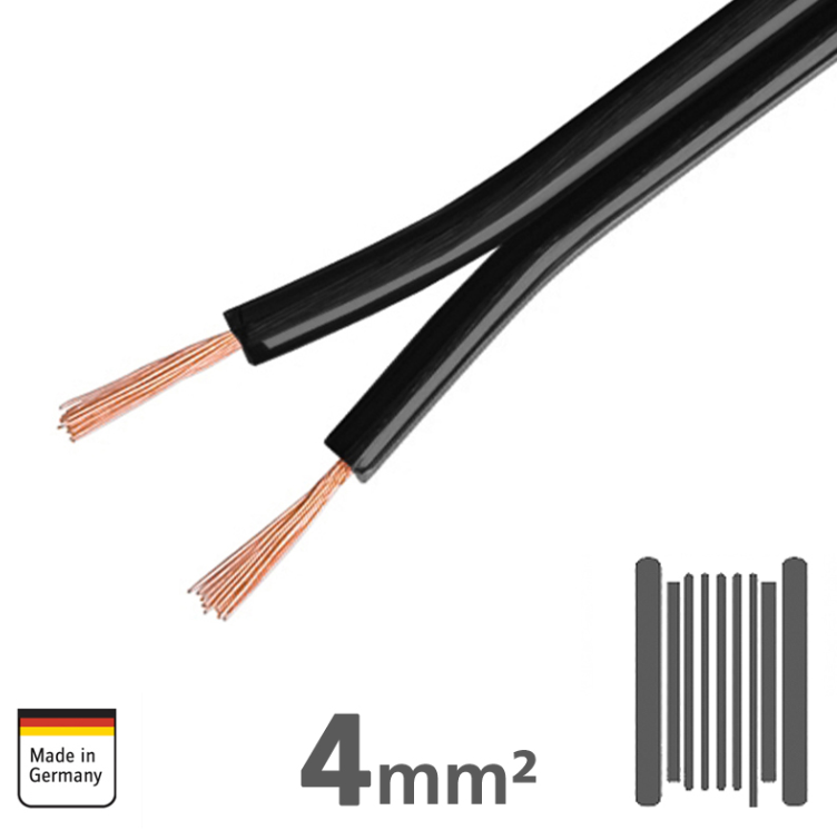 Kabel za zvučnike AMPIRE XLS400 (4mm², 30m kolut, Premium 99,9% Copper)-1